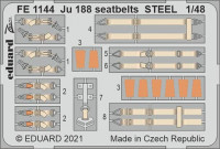 Eduard FE1144 1/48 Ju 188 seatbelts STEEL (REV)