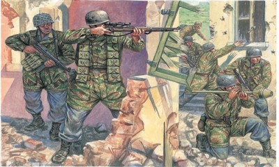 Italeri 06045 Солдаты German Paratroopers WWII 1/72