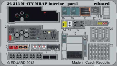 Eduard 36213 M-ATV MRAP interior