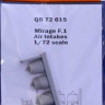Quickboost QB72 615 Mirage F.1 air intakes (SP.HOBBY) 1/72