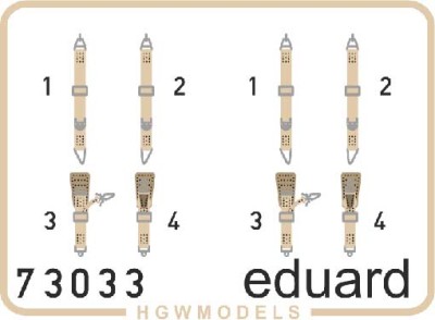 Eduard 73033 Fw 190A-8 seatbelts SUPERFABRIC