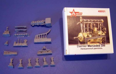 A-resin 48051 Mercedes DIII авиационный двигатель 1/48