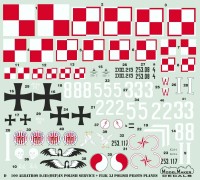 Model Maker Decals D72100 Albatros D.III (OEF) in Polish Service + Flik 3J Polish pilots planes 1/72