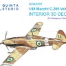 Quinta studio QD48391 Macchi C.205 Veltro (Hasegawa/Italeri) 1/48