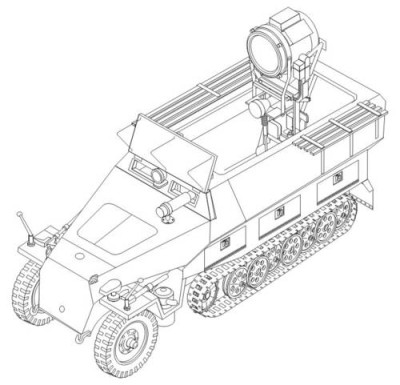 CMK 2014 Sd. Kfz.251/20 Ausf. D UHU - conv. set for HAS 1/72