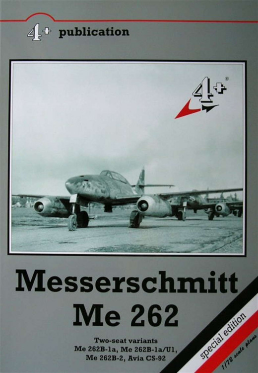 4+ Publications PBL-4PL26 Publ. Me 262B (incl. 1/72 plans)