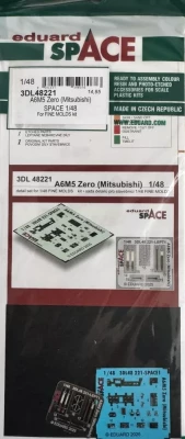 Eduard 3DL48221 A6M5 Zero (Mitsubishi) SPACE (FINEM) 1/48