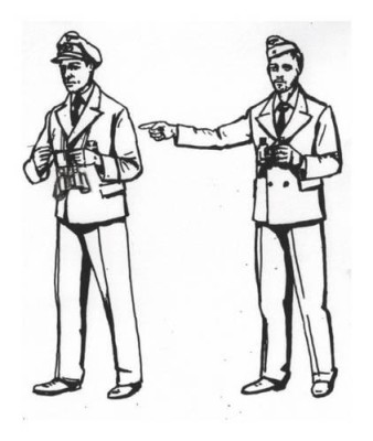 CMK F35205 Schnellboat Crew -Guard with Binoculars 2 fig 1/35