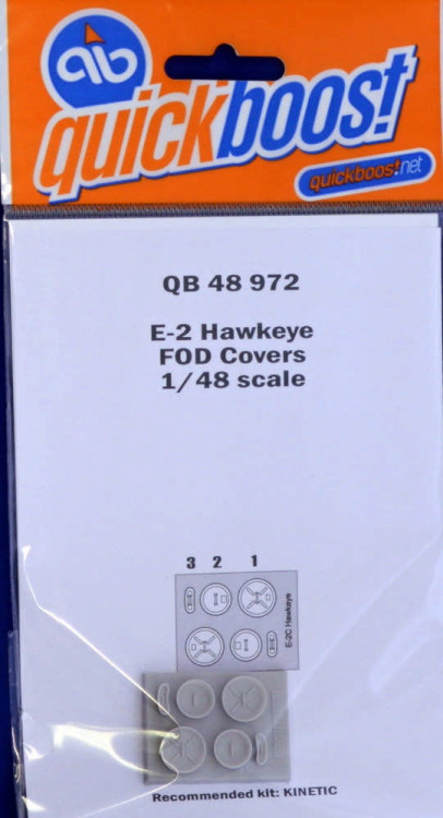 QuickBoost QB48972 E-2 Hawkeye FOD covers (KIN) 1/48