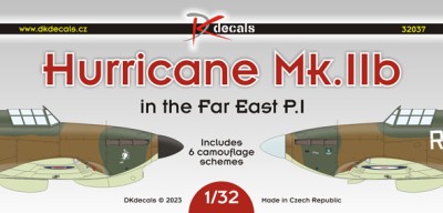 Dk Decals 32037 Hurricane Mk.IIb Far East (6x camo) Part I. 1/32