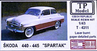 Tp Model T-4311 Skoda 440-445 'SPARTAK' (resin kit) 1/43