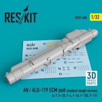 Reskit RSK48-408 AN / ALQ-119 ECM pod (medium version) 1/48