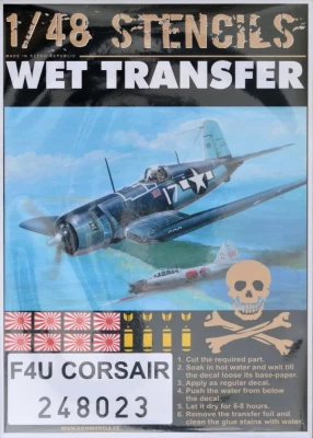 HGW 248023 STENCILS F4U Corsair 1/48