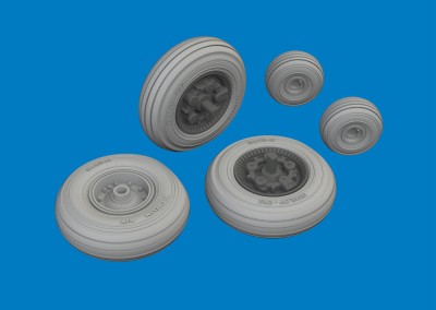 Eduard 6481164 Brassin Harrier Wheels (Uma M.) 1/48
