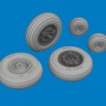 Eduard 6481164 Brassin Harrier Wheels (Uma M.) 1/48