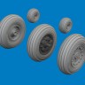 Eduard 6481164 Brassin Harrier Wheels (Uma M.) 1/48