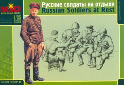 MSD-Maquette 35012 Русская пехота на отдыхе 1/35