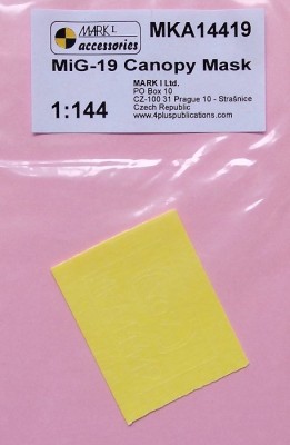 Mark 1 Models MKA-14419 MiG-19 Canopy Mask 1/144