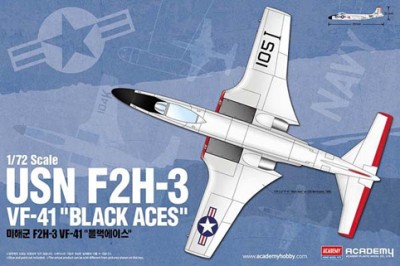 Academy 12548 USN F2H-3 VF-41 &quot;Black Aces&quot; 1/72