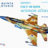 Quinta studio QD32031 F-16I (для модели Academy) 3D декаль интерьера кабины 1/32