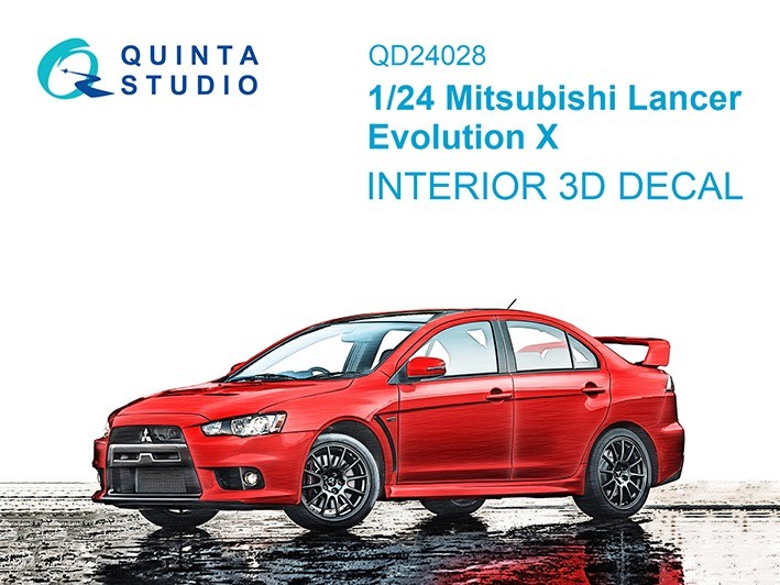 Quinta studio QD24028 Mitsubishi Lancer Evolution X (Aoshima) 1/24