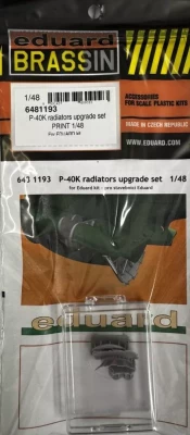 Eduard 6481193 BRASSIN P-40K radiators upgrade set (EDU) 1/48