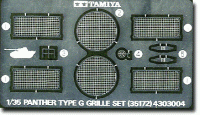 Tamiya 35172 Набор металлических решеток радиатора для танка PANTHER Type G 1/35