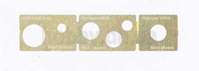 Different Scales 35028 Трафарет для окраски катков Sherman&amp;M2/M3 1/35