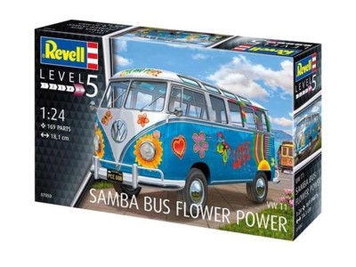 Revell 07050 VW/Volkswagen Samba T1 'Flower Power' van 1/24
