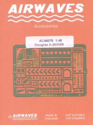 Airwaves (etched) AEC48076 Douglas A-20 Havoc DB-8 1/48