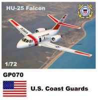 Mach 2 MACHGP070 Dassault-Mystere HU-25 Falcon Decals U.S Coast Guards 1/72