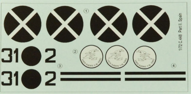 LF Model C72206 Decals Caudron C.448 Goeland over Spain pt.2 1/72