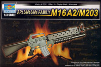 Trumpeter 01904 Модель-копия автоматических винтовок AR15/M16/M4 FAMILY-M16A2 /M203 1/3