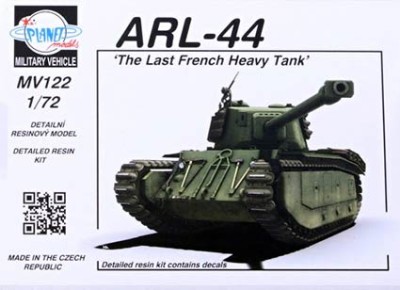Planet Models MV72122 ARL-44 'The Last French Heavy Tank' 1/72