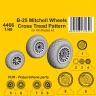 CMK SP4466 B-25 Mitchell wheels Cross Tread P. (HK MOD.) 1/48