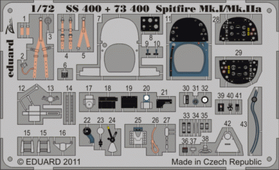 Eduard 73400 Spitfire Mk.I/Mk.IIa S.A.
