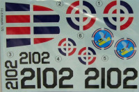 LF Model C7293 Decals Mosquito over Dominican Rep. (HAS/TAM) 1/72