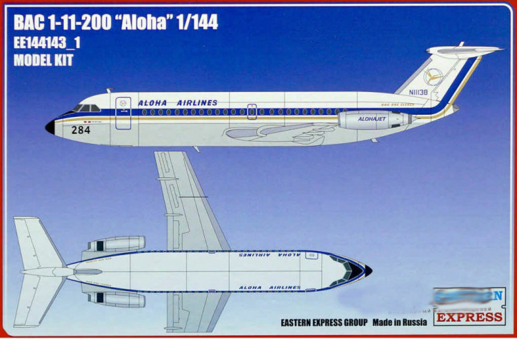 Восточный Экспресс 144143-1 BAC 1-11-200 ALOHA (Limited Edition) 1/144