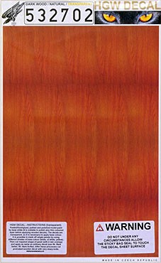 HGW 532702 Decal Dark Wood/Natural (transparent) BIG 1/32