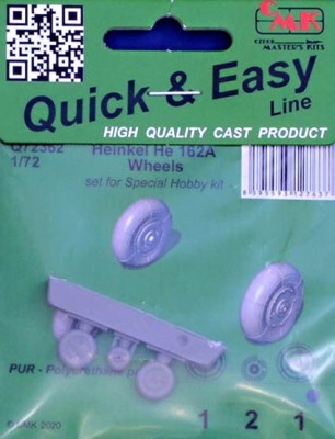 CMK Q72362 Heinkel He 162A Wheels (SP.HOBBY) 1/72