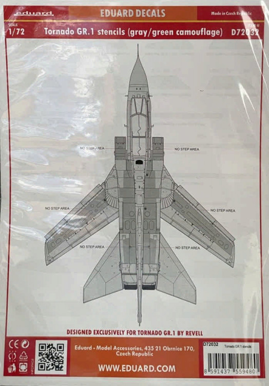 Eduard D72032 Tornado GR.1 stencils gray/green camo (REV) 1/72