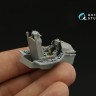 Quinta studio QD48400 F-16C block 25 (Kinetic 2022г. разработки) 3D Декаль интерьера кабины 1/48