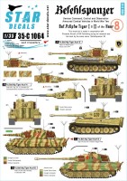 Star Decals 35-C1064 Befehls Pz.Kpfw.VI Tiger I and Pz.Kpfw.VI Tiger II. Befehlspanzer # 8. German Command, Control and Observation Tanks 1/35