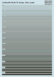 Print Scale 042-camo Luftwaffe RLM 70 strips (wet decals)