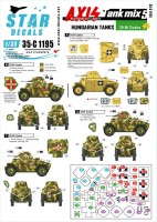 Star Decals 35-C1195 Axis & East European Tank mix # 5. Hungarian tanks in WW2, 39.M Czaba Armoured Car 1/35