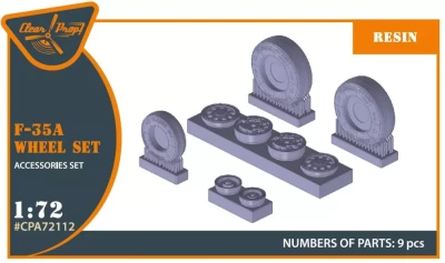 Clear Prop CPA72112 F-35A - wheel set 1/72