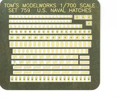 Tom's Modelworks 0759 US Naval hatch &amp; locker covers 1/700