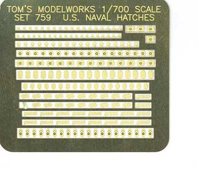 Tom's Modelworks 0759 US Naval hatch & locker covers 1/700