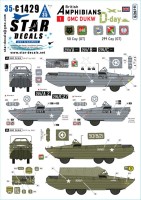 Star Decals 35-C1429 D-Day DUKW.British Amphibians # 1.50 Coy (GT) and 299 Coy. (GT) RASC 1/35