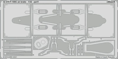 Eduard 32470 SET F-100C air brake (TRUMP) 1/32